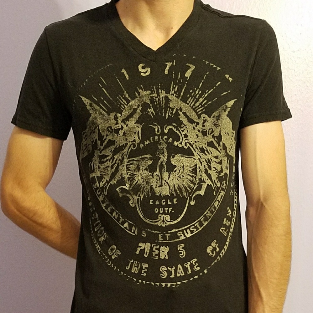 American Eagle Men's v neck t shirt